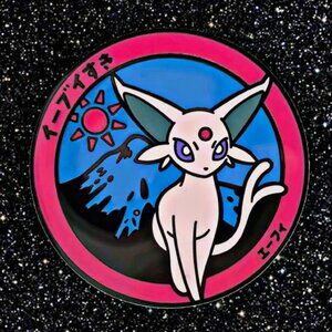 Pokemon Espeon Enamel Pin Psychic Type Eevee Evolution Collectible Kawaii Badge